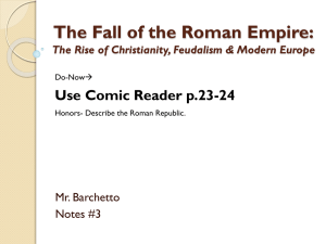 The Fall of the Roman Empire: The Rise of Christianity