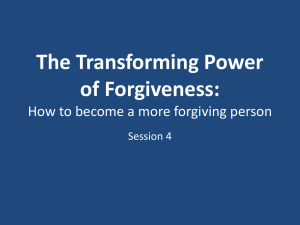 Forgiveness - Manna Counseling Service