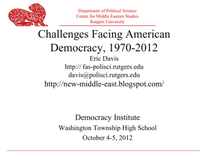 Challenges Facing Democracy