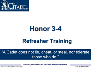 Honor 3-4 - The Citadel