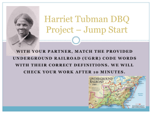 Harriet Tubman DBQ Project