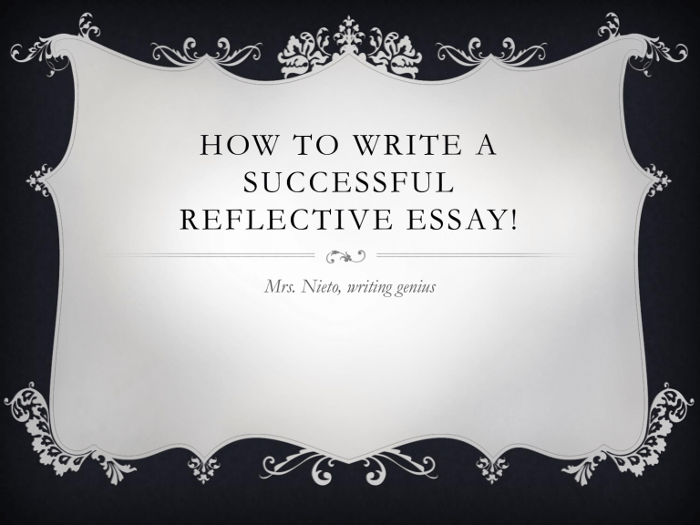 reflective essay about expository