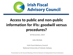 Access to public and non-public information for IFIs