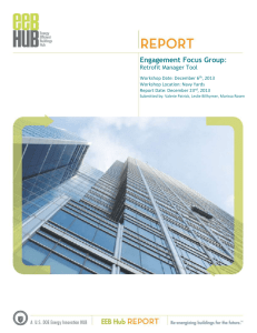 EEB HUB Engagement Focus Group 6Dec2013 Summary Report V1