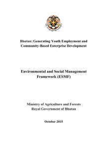 Environment and Social Management Framework