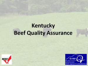 North Carolina Beef Quality Assurance
