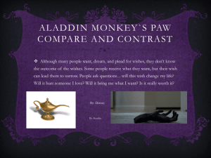Monkey`s Paw Aladdin