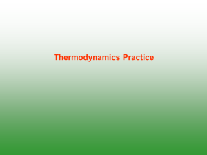 Thermodynamics Practice