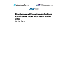 Developing and Extending Applications for Windows Azure with