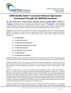 CINA Quality Suite™ Licensed Software