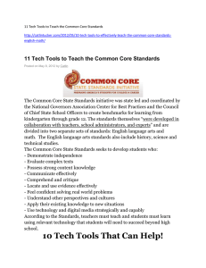 11 Tech Tools to Teach the Common Core Standards