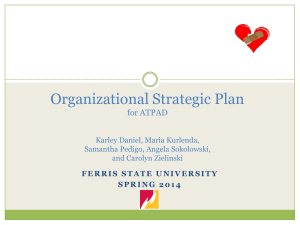 Organizational Strategic Plan for ATPAD Karley Daniel, Maria