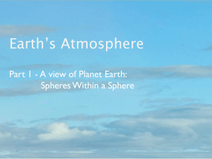 Earth's Atmosphere Part 1