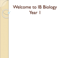 What is IB Bio? - HRSBSTAFF Home Page