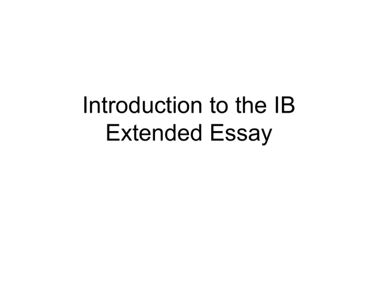 ib essay introduction