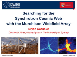 The Synchrotron Cosmic Web