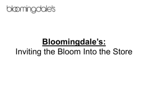 Bloomingdale's: Inviting the Bloom Into the Store