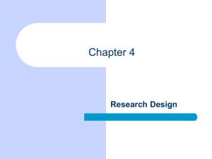 Chapter 4 Research Design