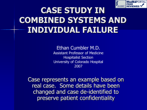 Case Example Sytems and Individual Error