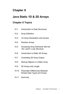 The Array Data Structure - Munoz AHISD