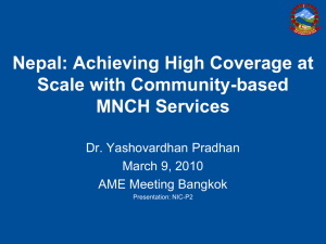 Nepal: Achieving High Coverage at Scale with Community