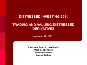 Trading and Valuing Distressed Derivatives
