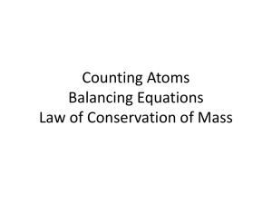 Balancing Equations Powerpoint