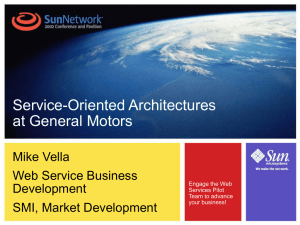 Service-Oriented Architectures at General Motors