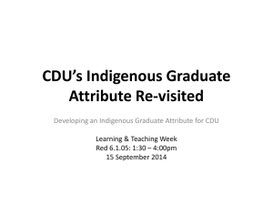 Indigenous graduate attributes