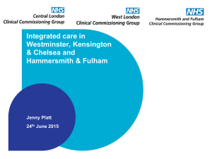June 24th LCAS Integrated Care slides June 2015 V0.2
