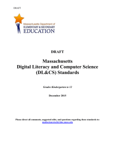 Standards - Massachusetts Department of Education