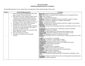 The GG - Guided Reading Questions and Vocab