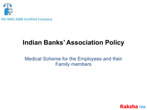 Indian Banks' Association Policy
