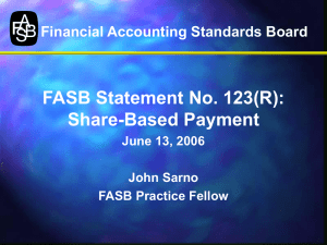 FASB Statement No. 123(R): Share-Based