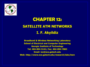 satellite atm networks - School of Electrical and Computer