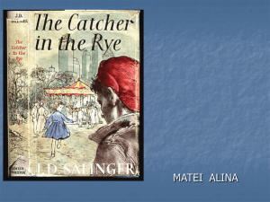 Реферат: Catcher In The Rye And 1950S Television