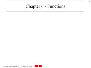 Chapter 3 - Functions