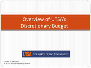 Designated Tuition - The University of Texas at San Antonio
