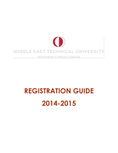 registration guide - METU NCC - Middle East Technical University