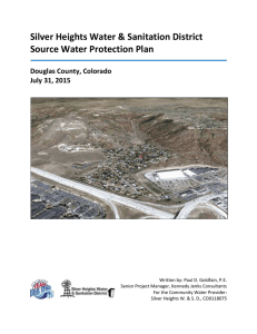 Source Water Protection Plan - Silver Heights Water & Sanitation
