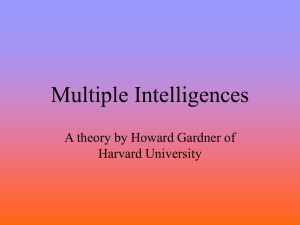 Multiple Intelligences - Teaching As Leadership