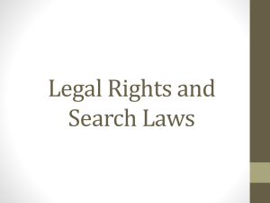 Legal Rights and Search Laws