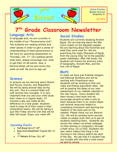 Newsletter - Union County Public Schools
