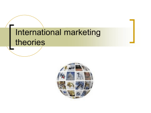 International marketing theories