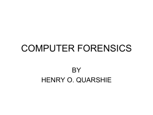 COMPUTER SECURITY - Henry .O. Quarshie