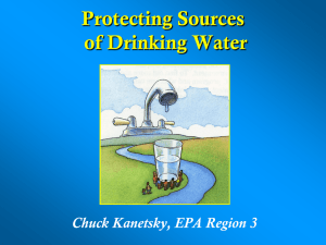 Protection of Sources of Drinking Water