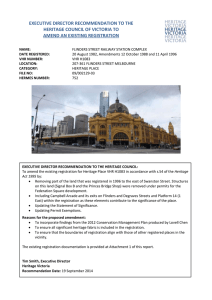 executive director recommendation to the heritage council of victoria