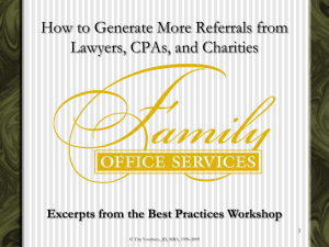 INTRODUCTION - Family Office Services