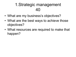 Strategic management