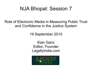 2. Role of electronic media in measuring public trust and confidence